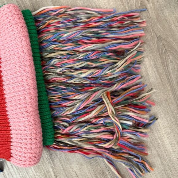 Anthropologie Pilcro NWT striped fringe colorblock scarf - Picture 4 of 5